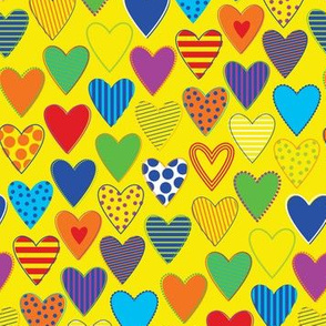Happy Hearts - Custom Yellow