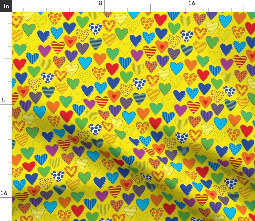 Happy Hearts - Custom Yellow