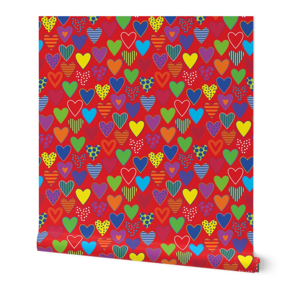 Happy Hearts - Custom Red