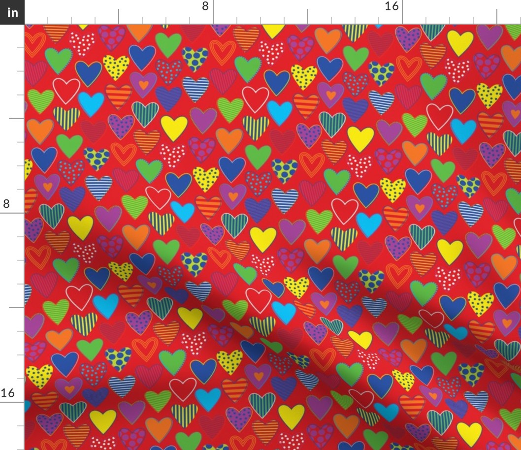 Happy Hearts - Custom Red