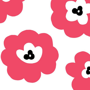 Graphic Red flowers