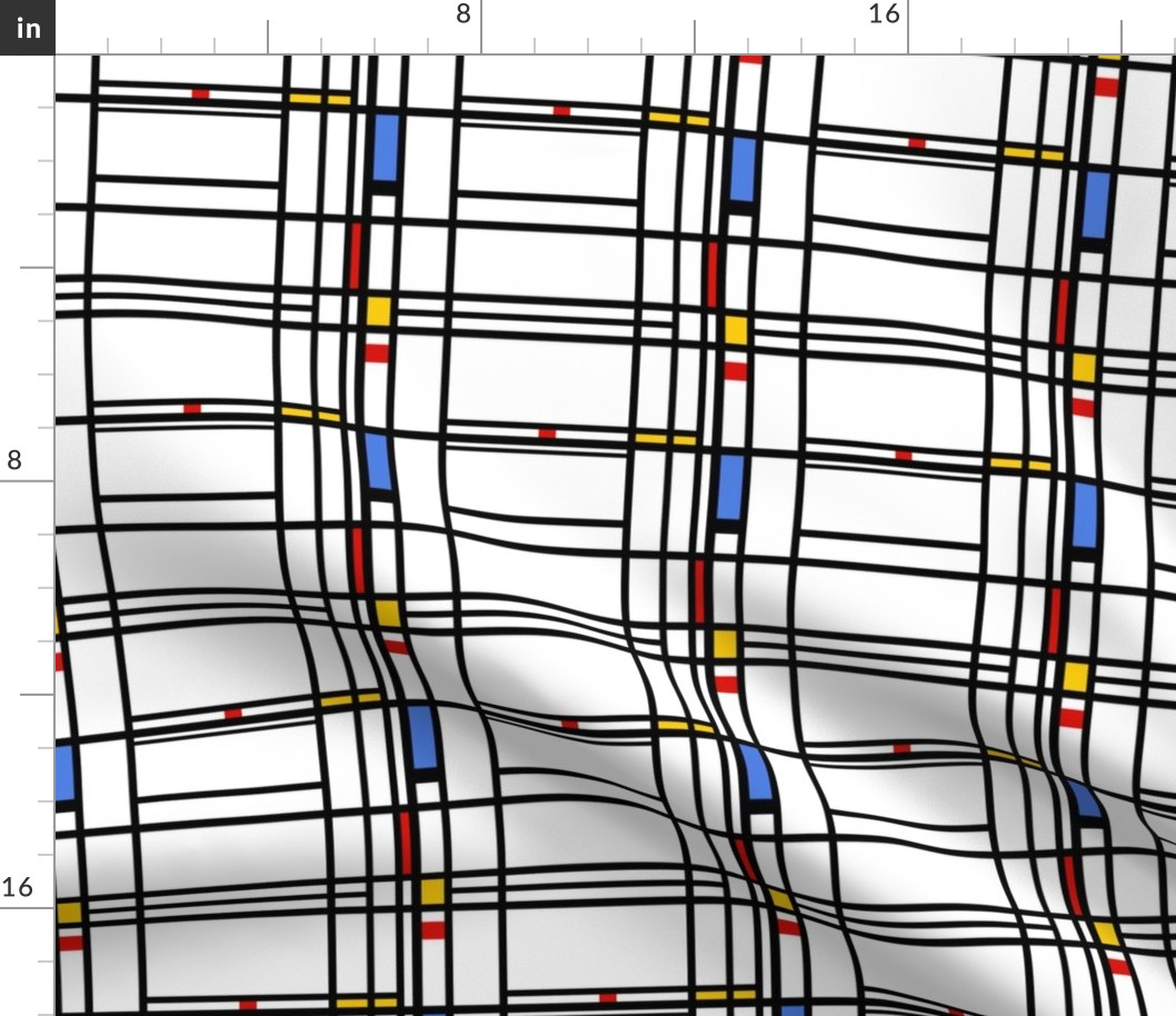 6 inch Mondrian Composition 10