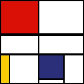 12 inch Mondrian Composition C