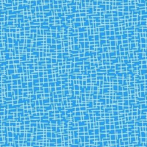 Sketchy Mesh of Baby Blue on Summer Daze Blue - Medium Scale