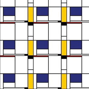 3 inch Mondrian Tableau 1