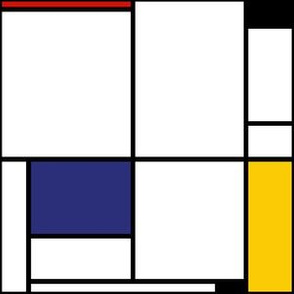 6 inch Mondrian Tableau 1