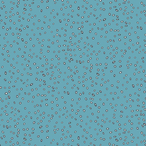 polka dots blue