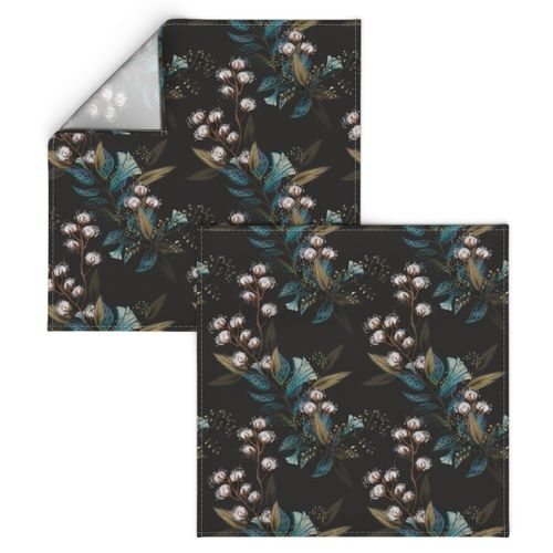 Moody Cotton Flowers//Smaller Print//Kim Marshall 10