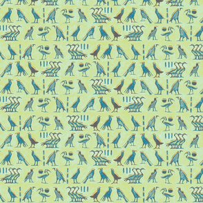 egypt_bird_hieroglyph_mint teal