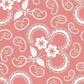 Heartland RosePaisley: Copper Rose (Dusty Coral Pink)