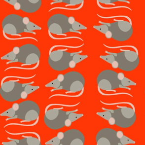 mice on red