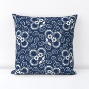 Heartland Rose Paisley: Navy & Cream Floral Paisley