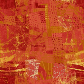 patch_collage_coral_red_gold
