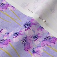 19-04P Lilac Lavender Purple  Periwinkle Floral 
