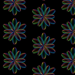 Rainbow flowers