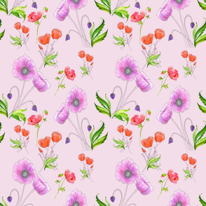 Poppy Pattern Pink