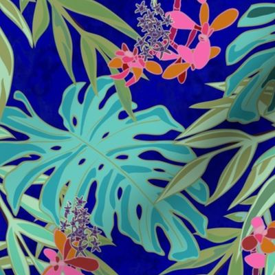 Foliage Yves Tropical - Turquoise