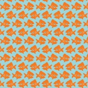 Swimming Goldfish Small - Blue