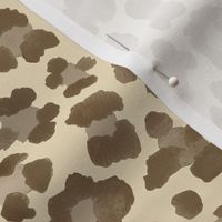 8" Leopard Print Brown on Tan