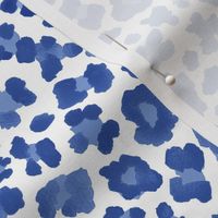 6" Blue Leopard Print