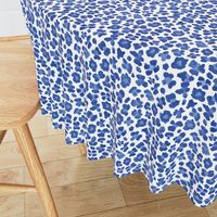 6" Blue Leopard Print