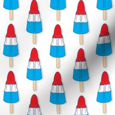red white and blue rocket pops