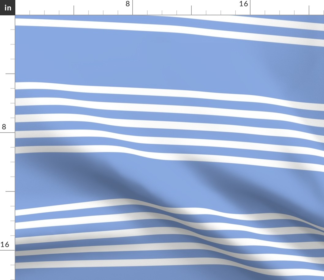 Beach Stripes in Periwinkle