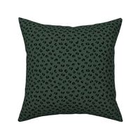Trendy leopard print animals fur modern Scandinavian style raw brush  abstract copper winter camouflage green SMALL