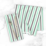 Bee Vertical Stripes Mint