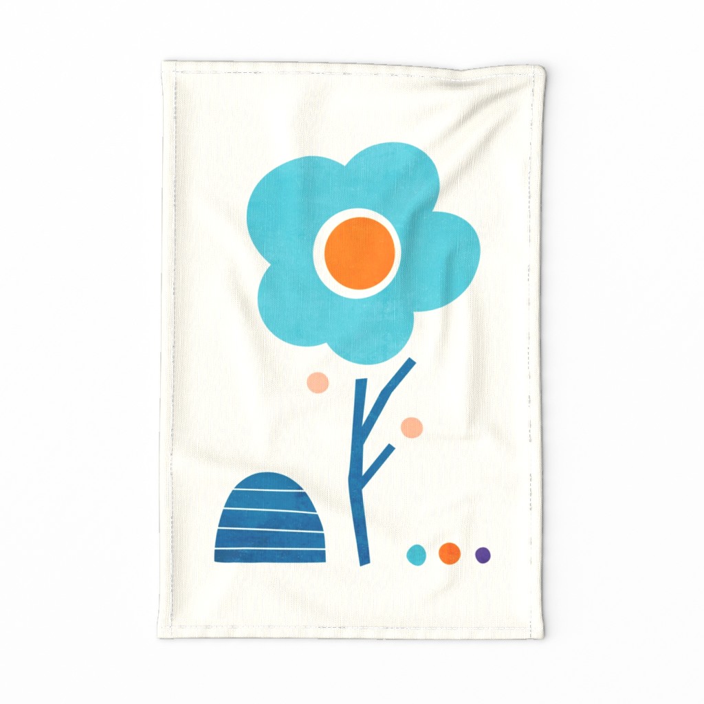 Blue Sunflower Wall Hanging