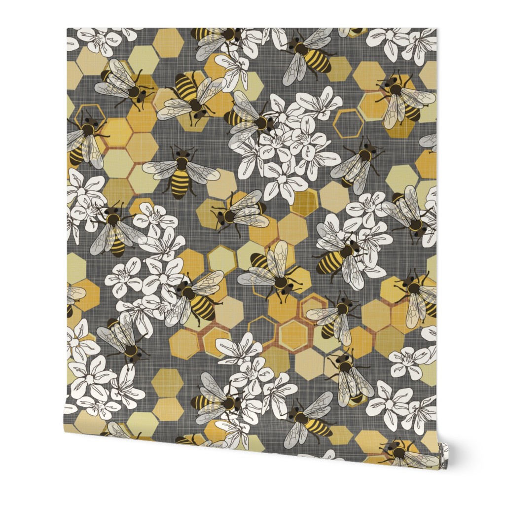 Honey Bees - Grey