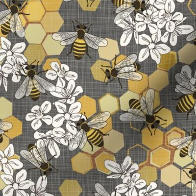Honey Bees - Grey