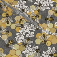 Honey Bees - Grey