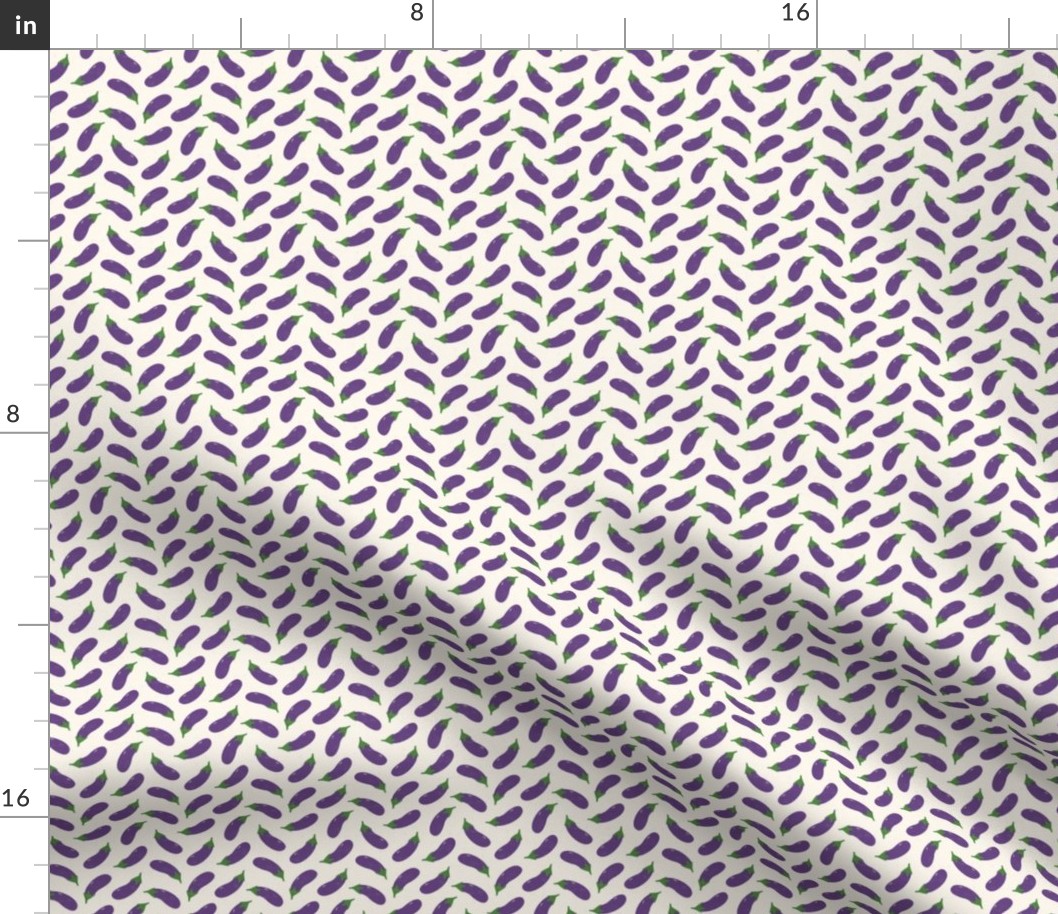 Eggplant pattern - purple and green