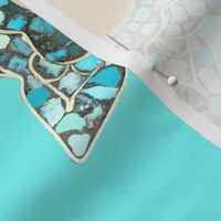 Native American Turquoise Star Tile 