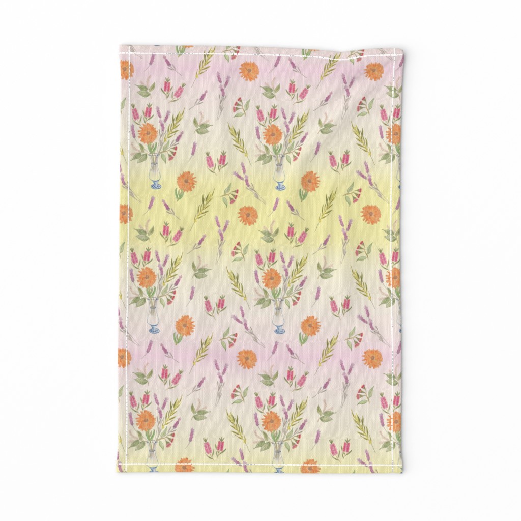 Australian Heritage Floral - pastel ombre