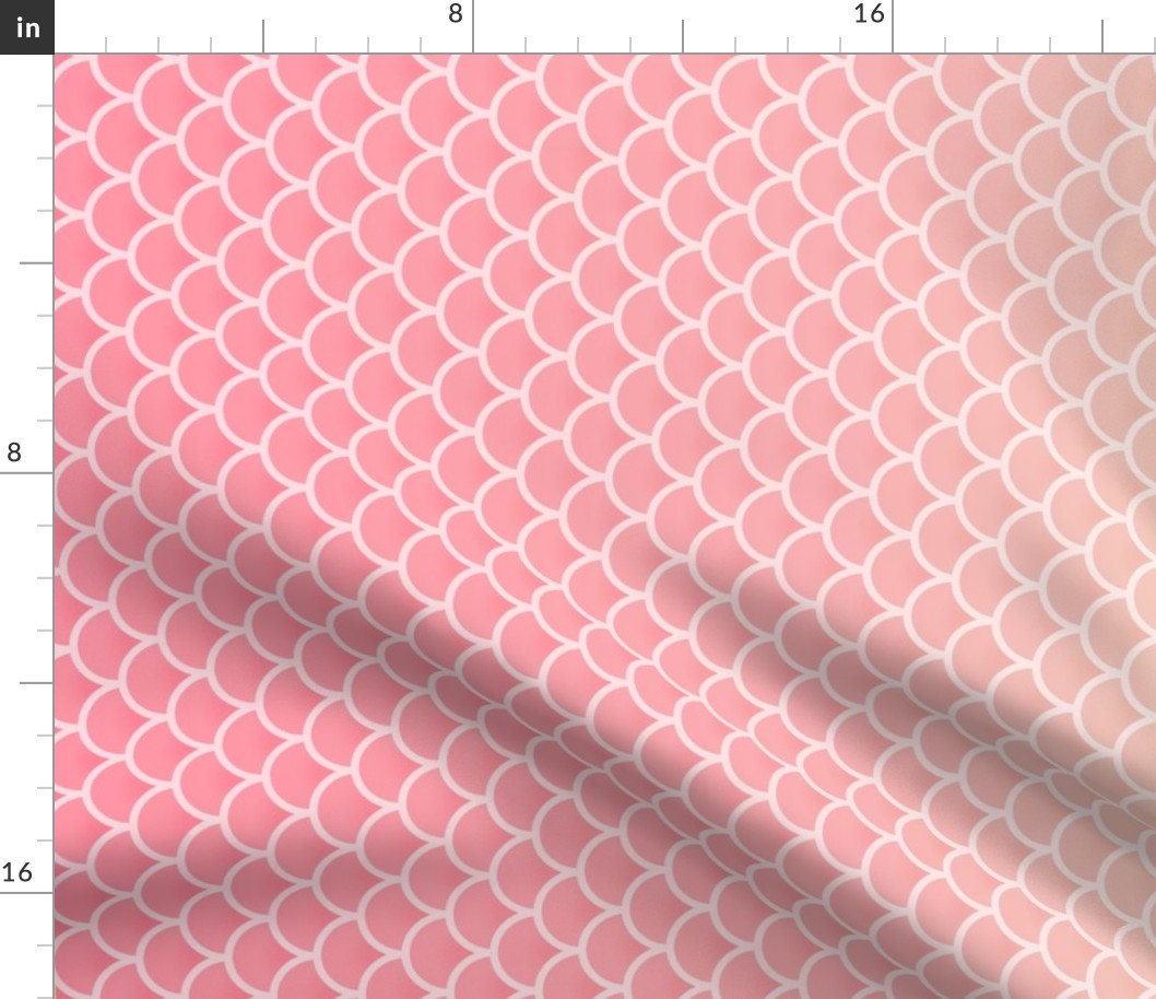 Pink Lemonade Ombre Mermaid Pattern