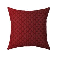 Crimson Red Ombre Dragon Scale Pattern