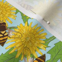 Hoverflies and Dandelions