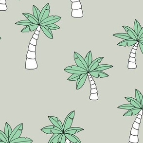 Little surf summer trip palm tree designs mint green boys