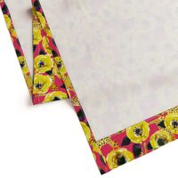 yellow watercolor floral with cheetahs