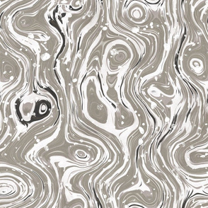 Snowstorm Marbled Paper