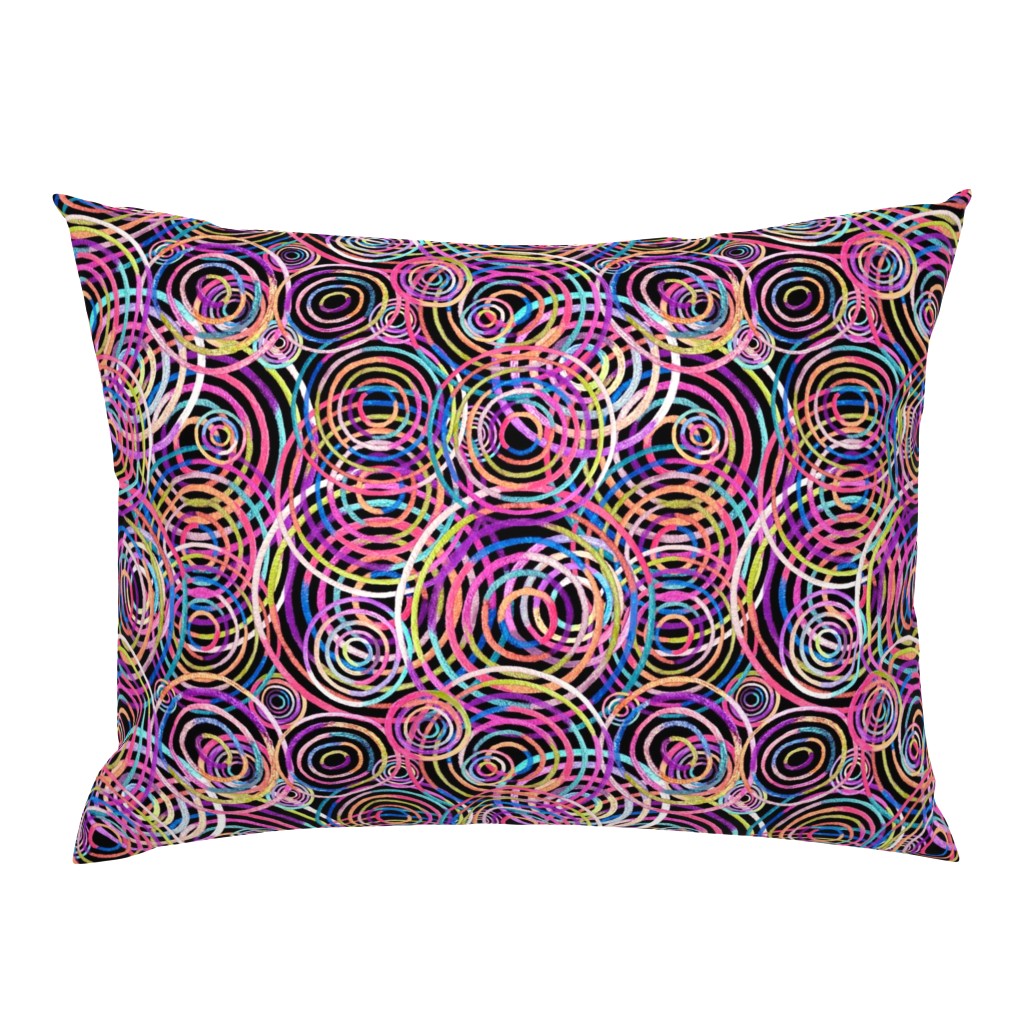 Concentric Circles Multi-colored Gradations