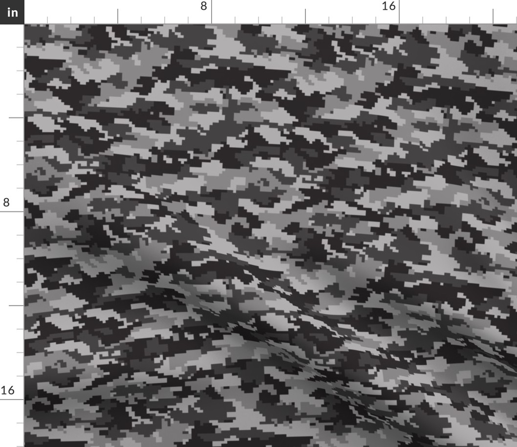 Digital Camouflage - Black Camouflage - LAD19