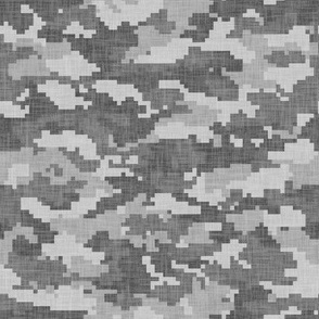 Digital Camouflage - Grey Camouflage 2 - - Spoonflower