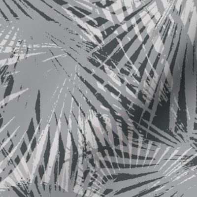 monochrome palm leaves camouflage