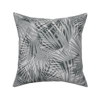 monochrome palm leaves camouflage