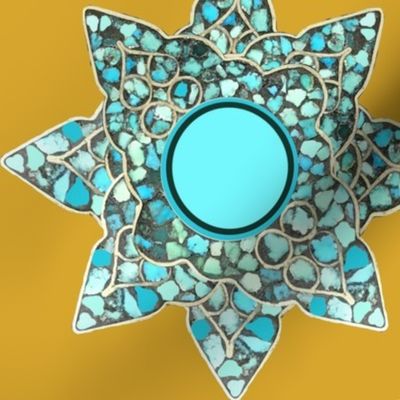 Native American Turquoise Star on Ye