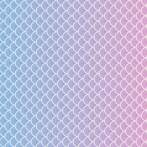 Pink and Blue Ombre Mermaid Pattern