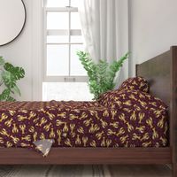 lobsters gold on reddish brown | medium